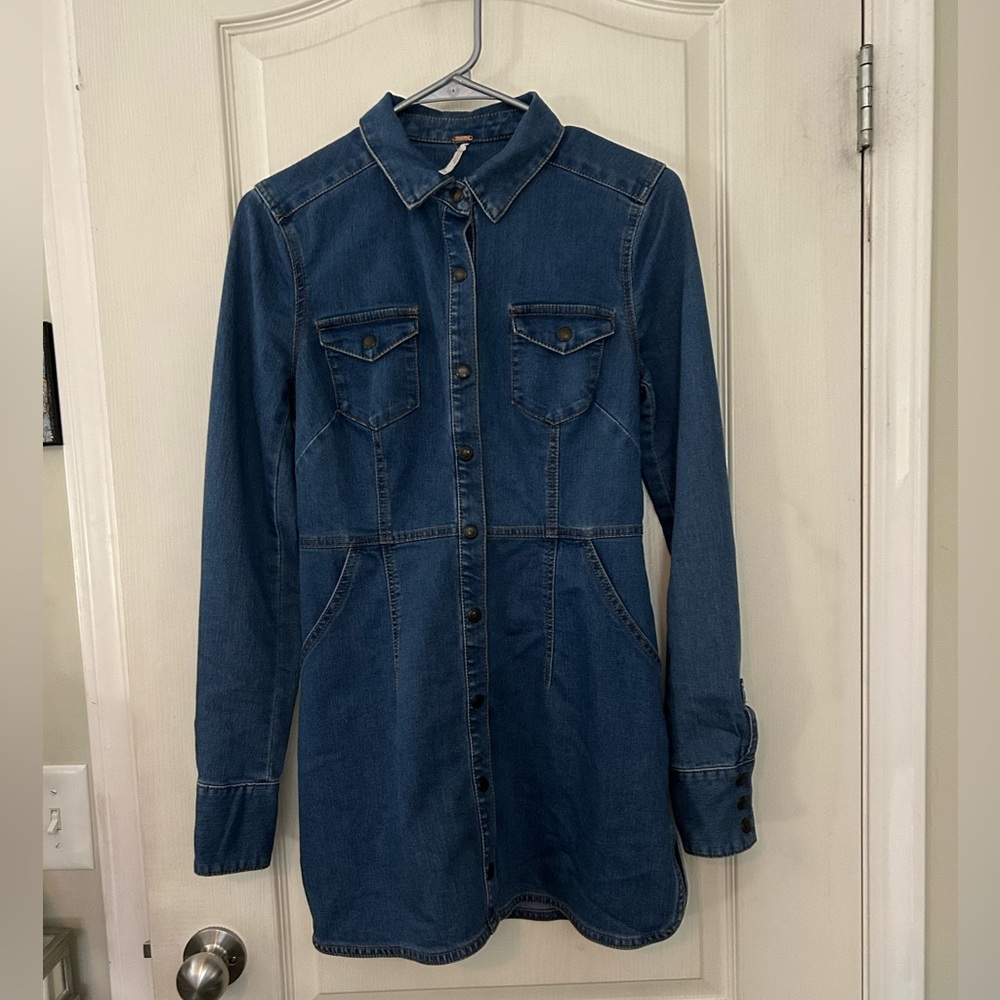 Free People Denim Mini Dress